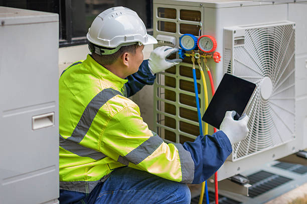 Professional Hvac Maintenance technician working in Morrisville, PA